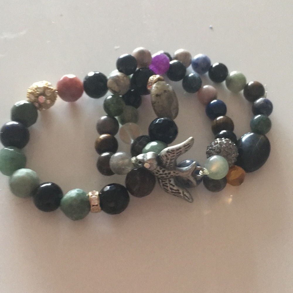 Set of Bird Bracelets